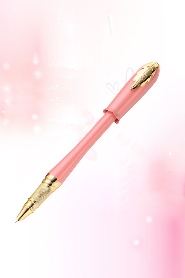 旗舰钢笔 少女玫瑰特细铱金笔 财务笔 礼品女生笔可刻字生日礼物